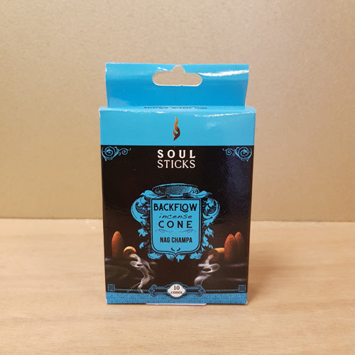 Nag Champa Backflow Incense Cones (Soul Sticks pack of 10)