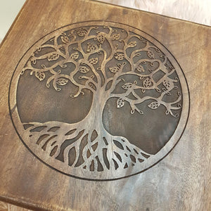 Tree Of Life Light Brown Alter Table