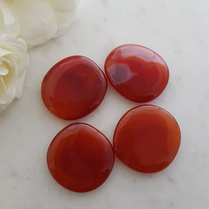 Red Agate Flat Stone