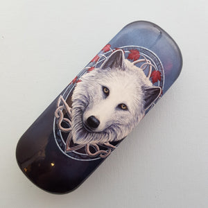 Guardian Of The Fall Wolf Glasses Case By Lisa Parker