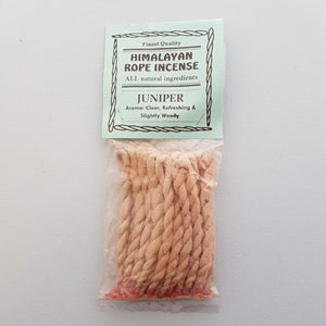 Juniper Nepalese Rope Incense & Burner