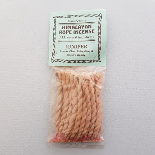 Juniper Nepalese Rope Incense & Burner (approx. 20 ropes)