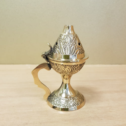 Brass Cone Incense Burner (approx. 11cm)