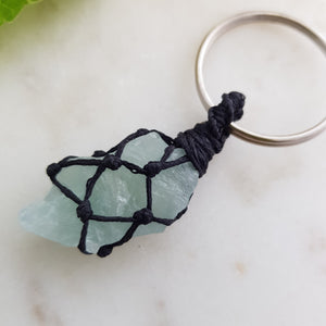 Aquamarine Wrapped Keyring