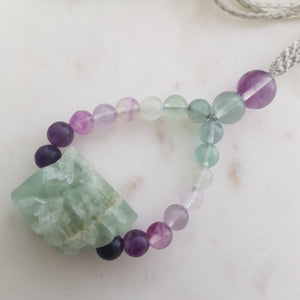 Fluorite Wrapped Pendant