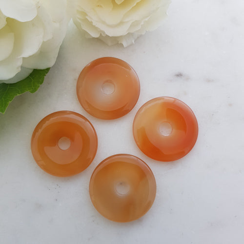 Carnelian/Agate Donut Pendant (assorted)