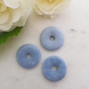 Angelite Donut Pendant