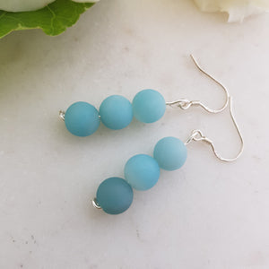 Frosted Amazonite Earrings