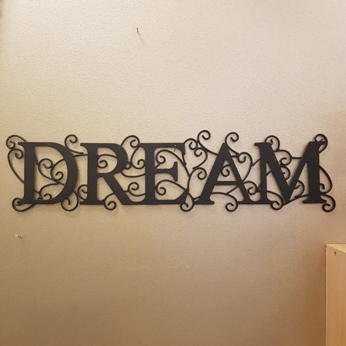 Dream Metal Wall Art (approx 53x15cm)