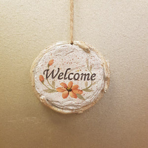 Welcome Stone Hanging