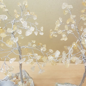 Citrine Tree on Quartz Base