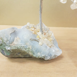 Citrine Tree on Quartz Base