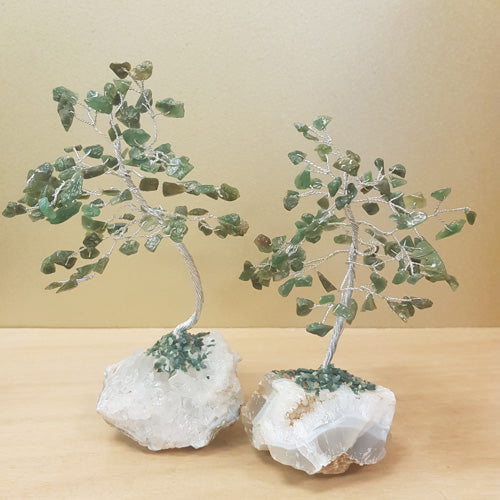 Green Aventurine Crystal Tree (assorted. approx.  20x11cm)