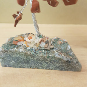 Crystal Mix Tree on Quartz Base