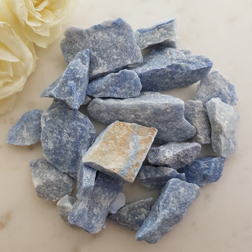Blue Aventurine/Quartz Rough Rock (assorted. approx. 4.4-8.5x2.5-5.5cm)