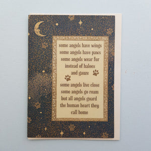 Some Angels Have Wings Some Angels Have Paws Sympathy Card