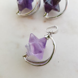 Amethyst Merkeba Spinner Pendant