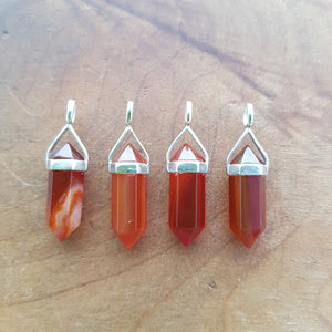 Red/Orange Agate Point Pendant