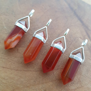 Red/Orange Agate Point Pendant