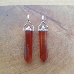 Red/Orange Agate Point Pendant