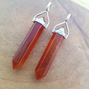 Red/Orange Agate Point Pendant