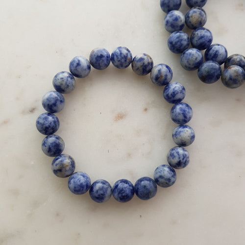 Sodalite Bracelet (assorted. approx. 10mm round beads)