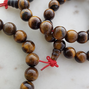 Gold Tiger's Eye Mala Bracelet