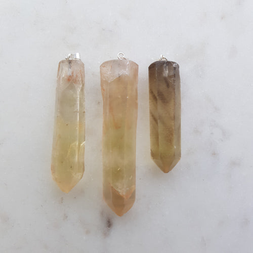 Natural Citrine Point Pendant (assorted)