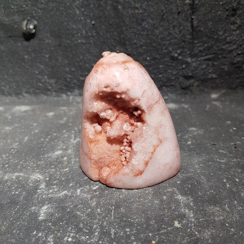 Pink Amethyst Polished Geode (approx. 7x6.5x5cm)