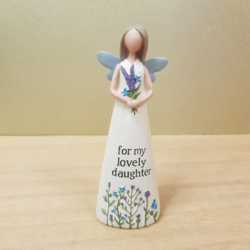 Lovely Daughter Angel Figurine (approx 13x4.5x4cm)