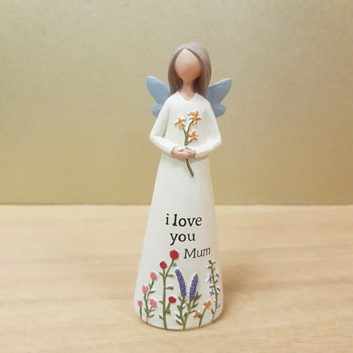 I Love You Mum Angel Figurine (approx 13x4x3.5cm)