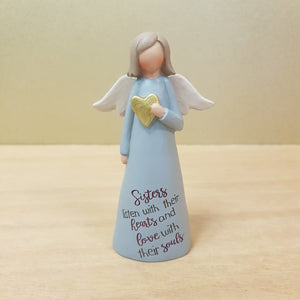 Sisters Listen With Their Hearts Angel Figurine