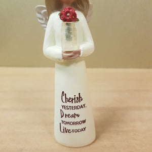 Cherish Yesterday Dream Tomorow Angel Figurine