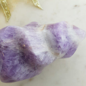 Chevron Amethyst Polished Flame