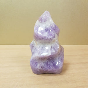 Chevron Amethyst Polished Flame