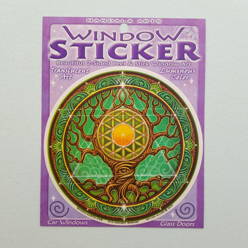 Ancient Wisdom Window Sticker (approx. 11.5 diameter)