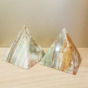 Banded Calcite aka Marble Onyx Pyramid