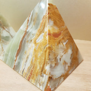 Banded Calcite aka Marble Onyx Pyramid