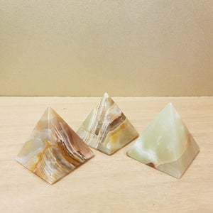 Banded Calcite aka Marble Onyx Pyramid