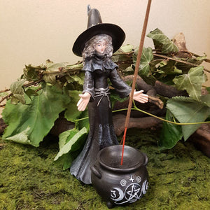 Witch & Cauldron Incense Burner 