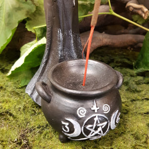 Witch & Cauldron Incense Burner 