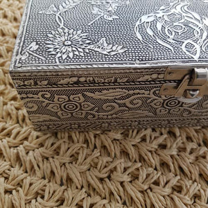 Tree Of Life Silver Metal Jewellery Box