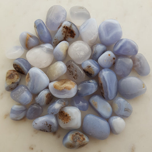 Blue Lace Agate Tumble (assorted shapes & sizes)