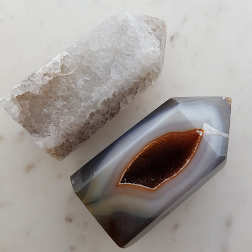 Agate Geode Point (assorted. approx. 9.5-10cm)