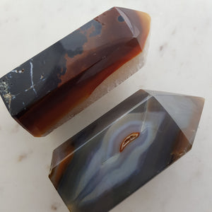 Agate Geode Point