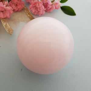 Pink Calcite aka Mangano Calcite Sphere