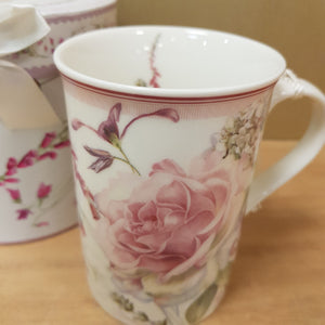 Rose & Dandelion Mug in Beautiful Gift Box
