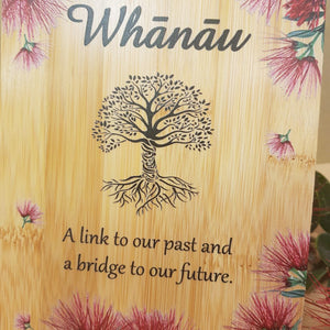 Whanau A Link To Our Past Standing Plaque (approx 18x13x1cm)