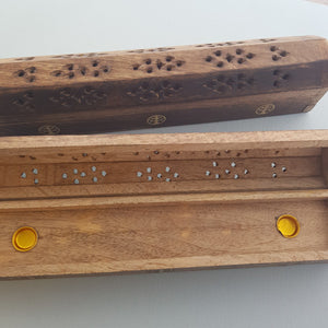 Tree of Life Cone & Incense Holder Box (approx 31x6.5x5.5cm)