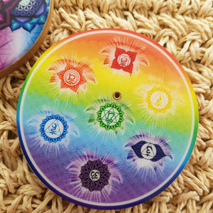 Round Incense Holder ASSORTED (approx. 7.5x1cm )